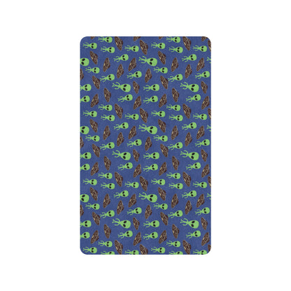 Alien Green UFO Pattern Rubber Doormat