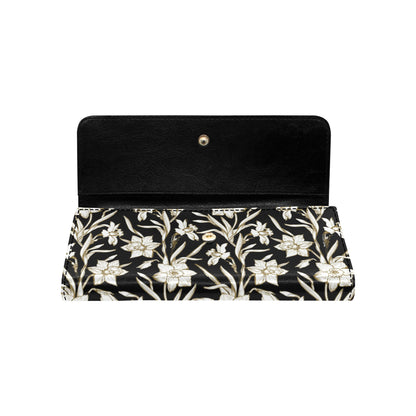 Daffodils Pattern Print Design DF06 Women's Trifold Wallet