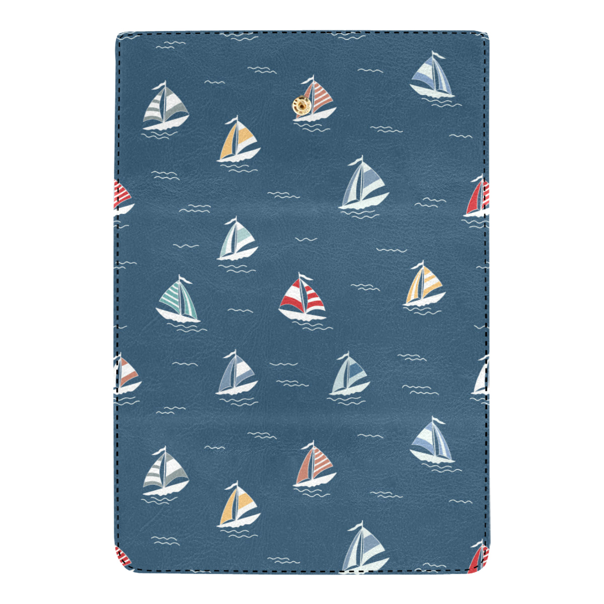 Sailing Ships Pattern Print Design A02 Women's Trifold Wallet