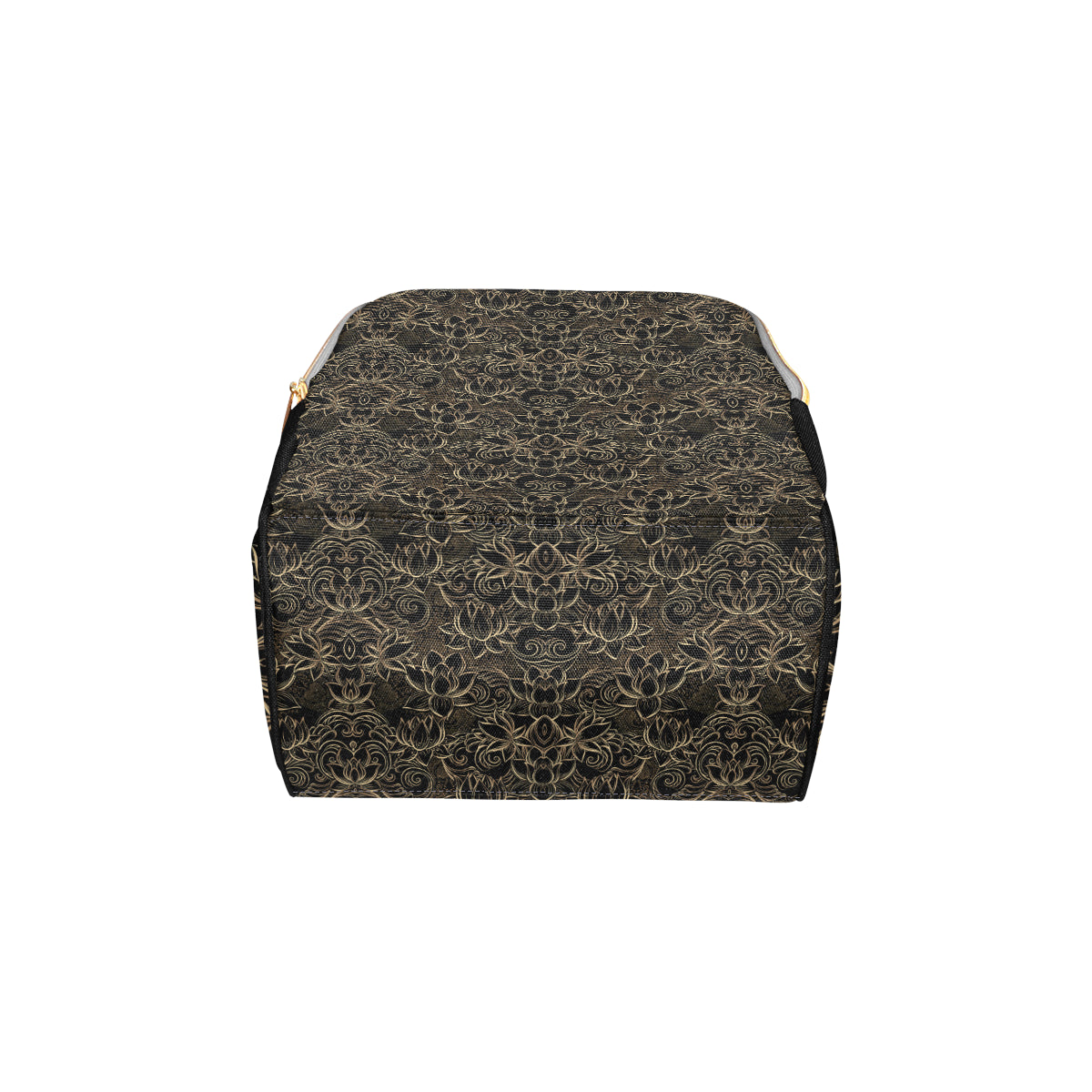 Lotus Gold Mandala Design Themed Diaper Bag Backpack