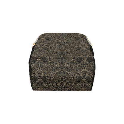 Lotus Gold Mandala Design Themed Diaper Bag Backpack