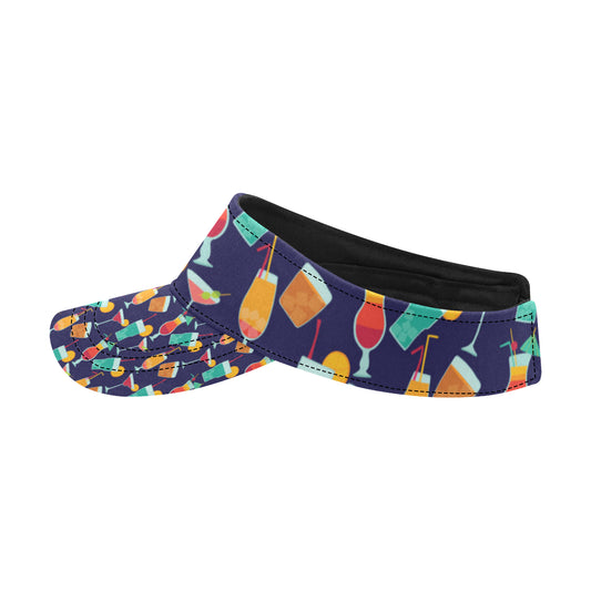 Cocktail Pattern Print Design 06 Unisex Sun Visor