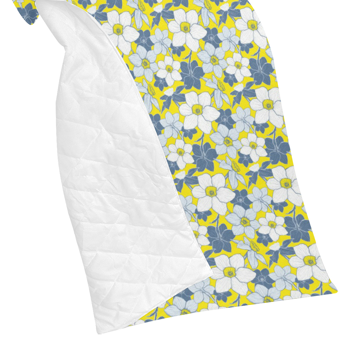 Daffodils Pattern Print Design 01 Premium Quilt