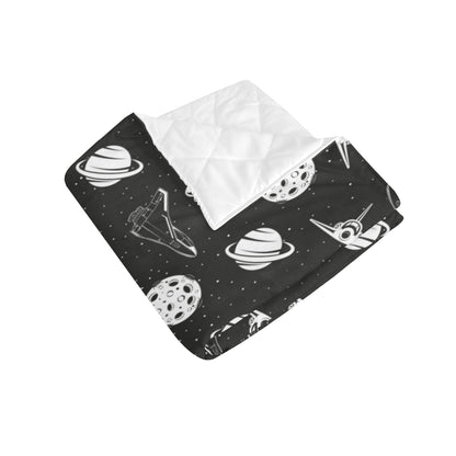 Space Astronauts Print Premium Quilt