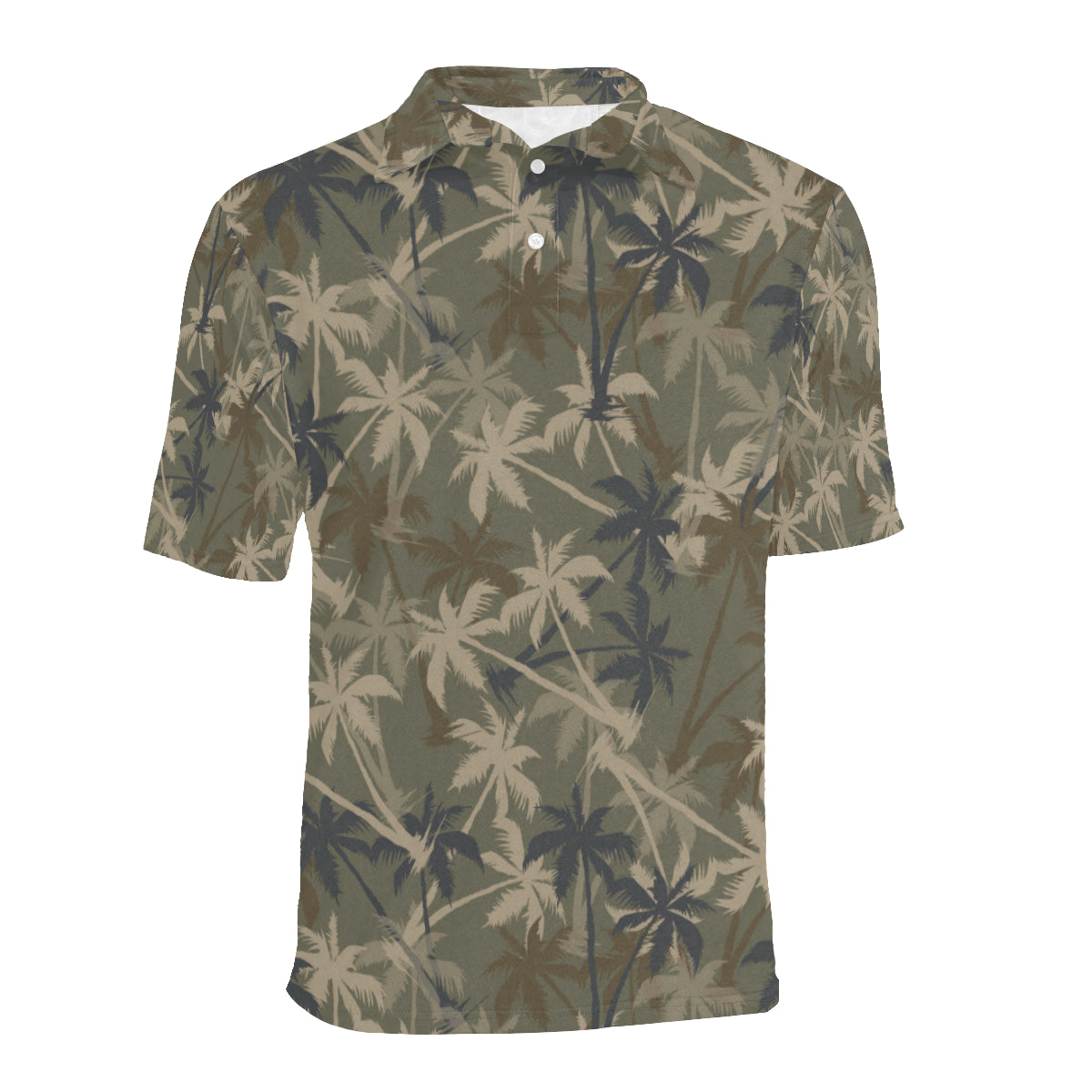Palm Tree camouflage Men Polo Shirt