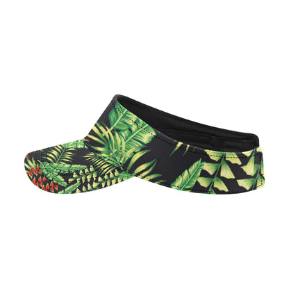 Hawaiian Flower Tropical Palm Leaves Unisex Sun Visor