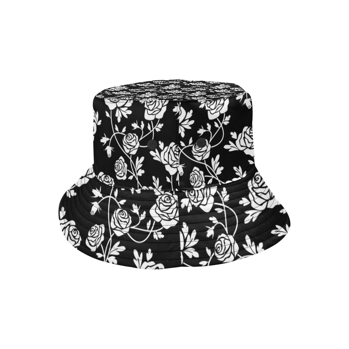 Rose Pattern Print Design RO013 Unisex Bucket Hat