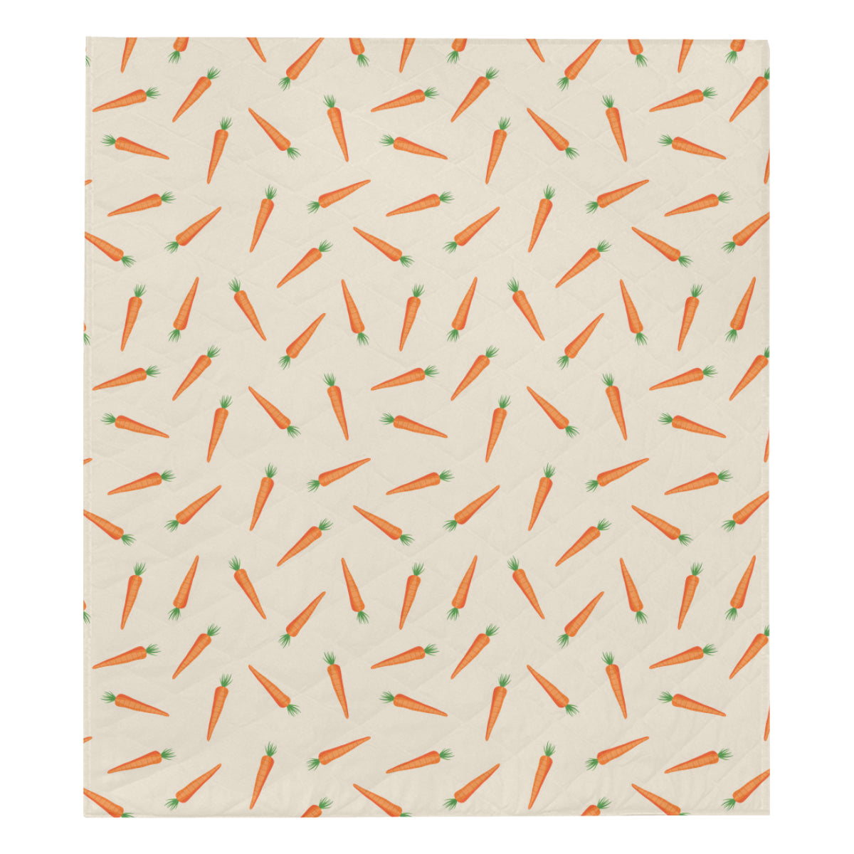Carrot Pattern Print Design 07 Premium Quilt