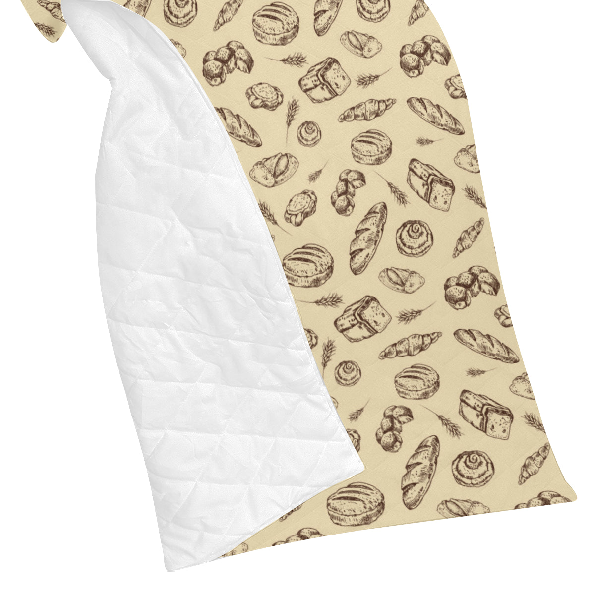Bread Pattern Print Design 04 Premium Quilt