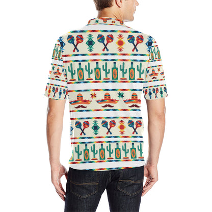 Maracas Mexican Pattern Print Design 01 Men Polo Shirt