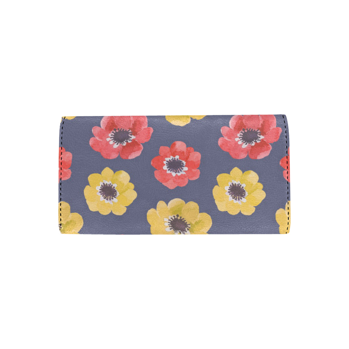 Anemone Pattern Print Design AM010 Women's Trifold Wallet