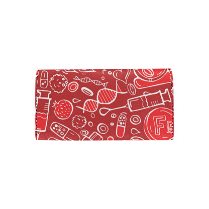 Phlebotomist Pattern Print Design A02 Women's Trifold Wallet