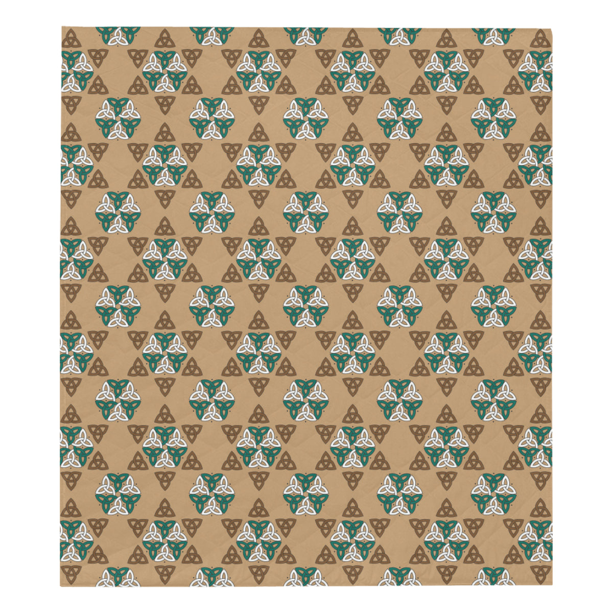 Celtic Pattern Print Design 08 Premium Quilt