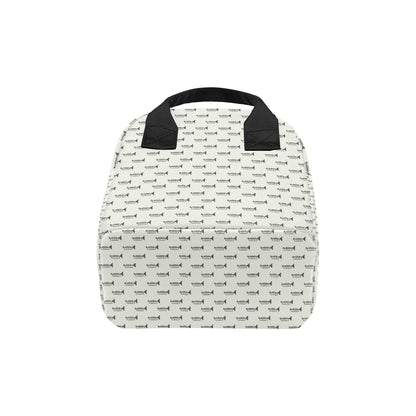 Trumpet Pattern Themed Print Insulated Lunch Bag