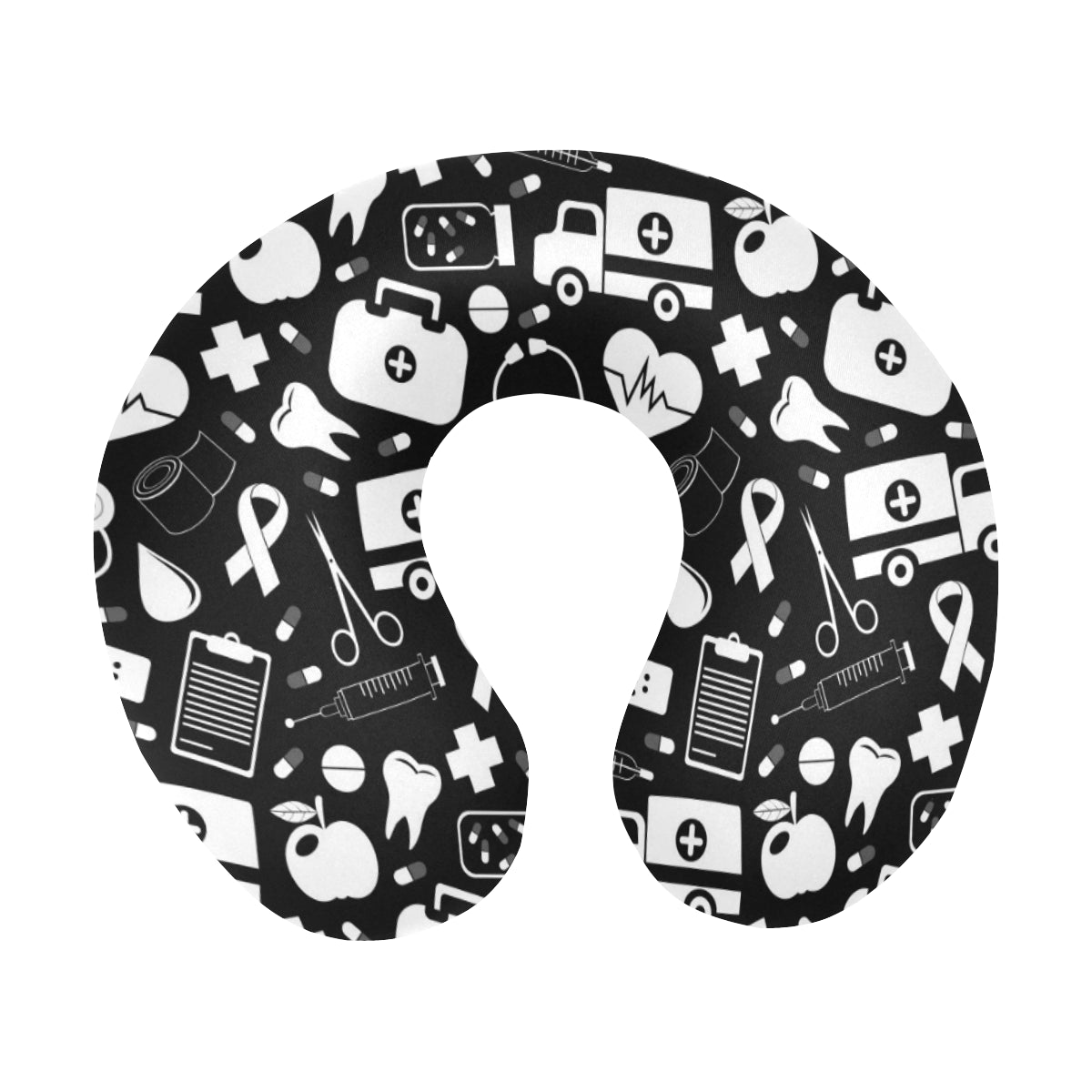 Medical Pattern Print Design 01 U-Shaped Travel Neck Pillow