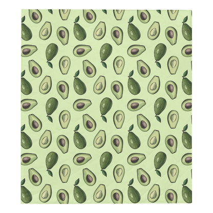 Avocado Pattern Print Design 02 Premium Quilt