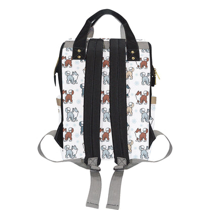 Alaskan Malamute Pattern Print Design 02 Diaper Bag Backpack