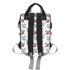 Alaskan Malamute Pattern Print Design 02 Diaper Bag Backpack