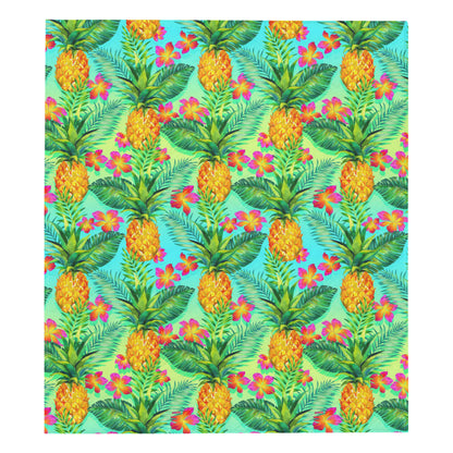 Pineapple Pattern Print Design PP010 Premium Quilt