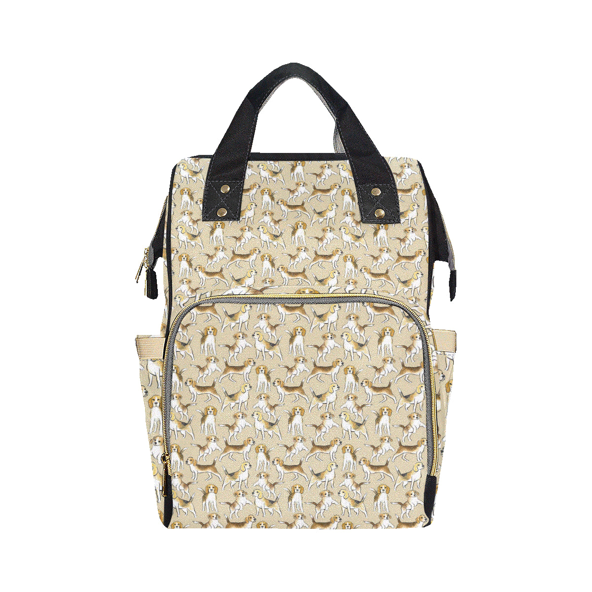 Beagle Pattern Print Design 04 Diaper Bag Backpack