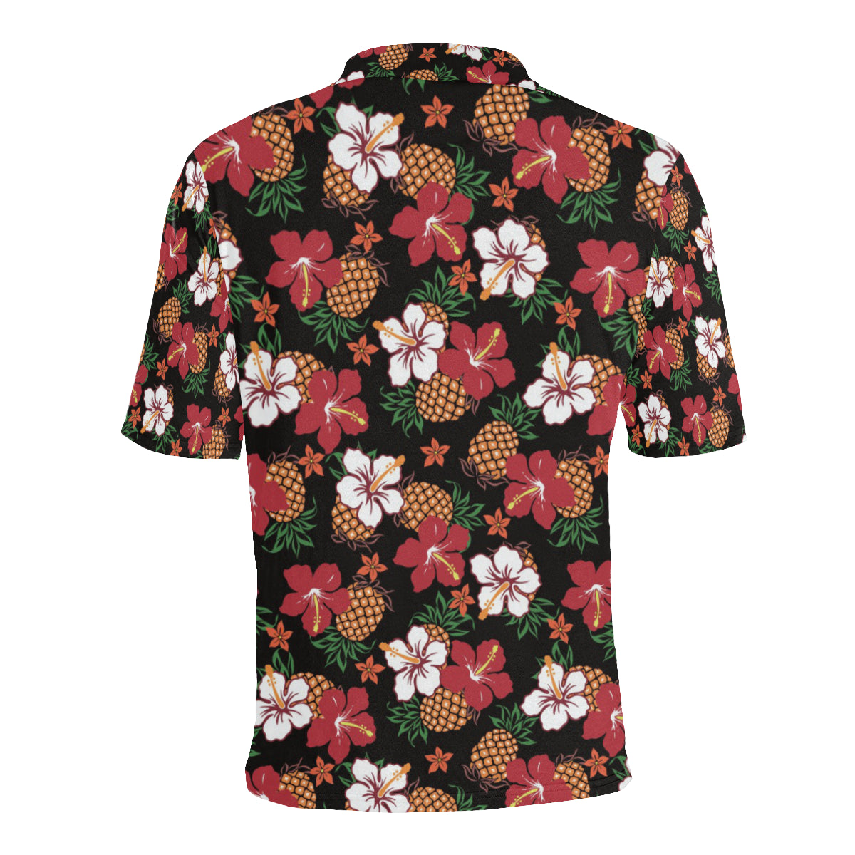 Hawaiian Themed Pattern Print Design H013 Men Polo Shirt