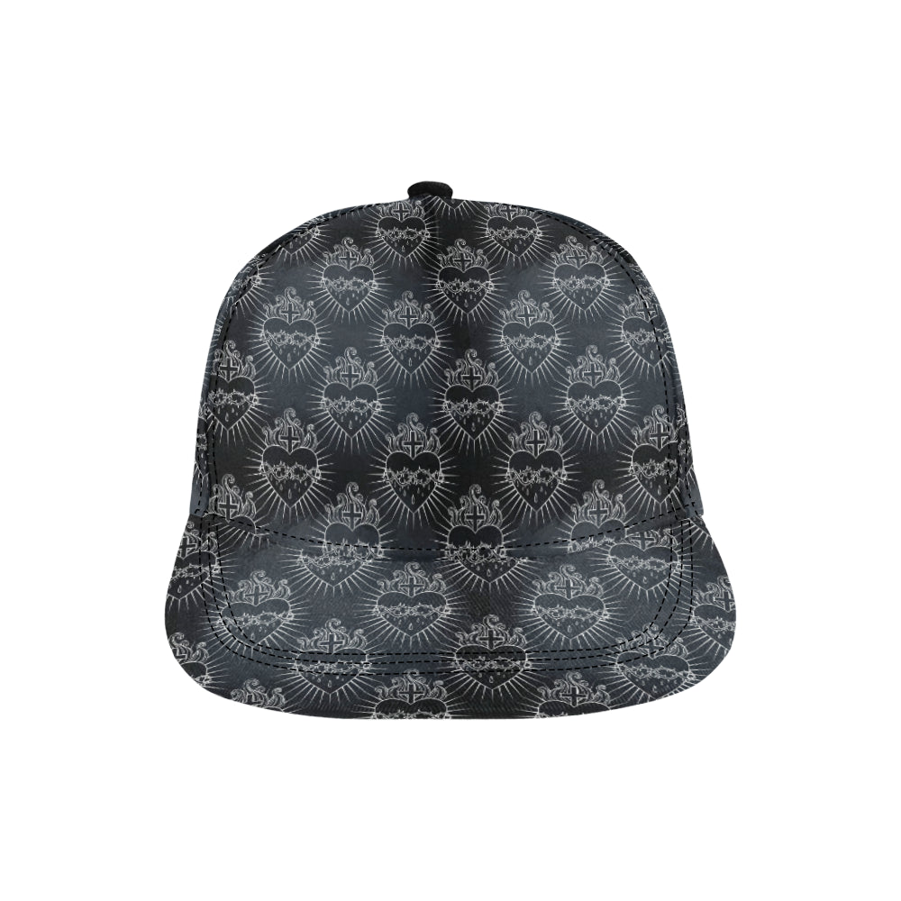 Christian Heart Tattoo Style Snapback Cap