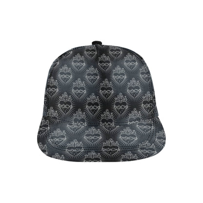 Christian Heart Tattoo Style Snapback Cap