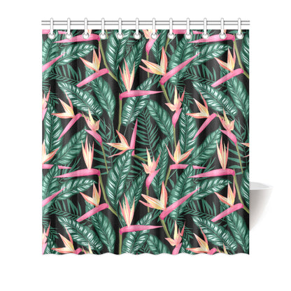 Bird Of Paradise Pattern Print Design BOP03 Shower Curtain