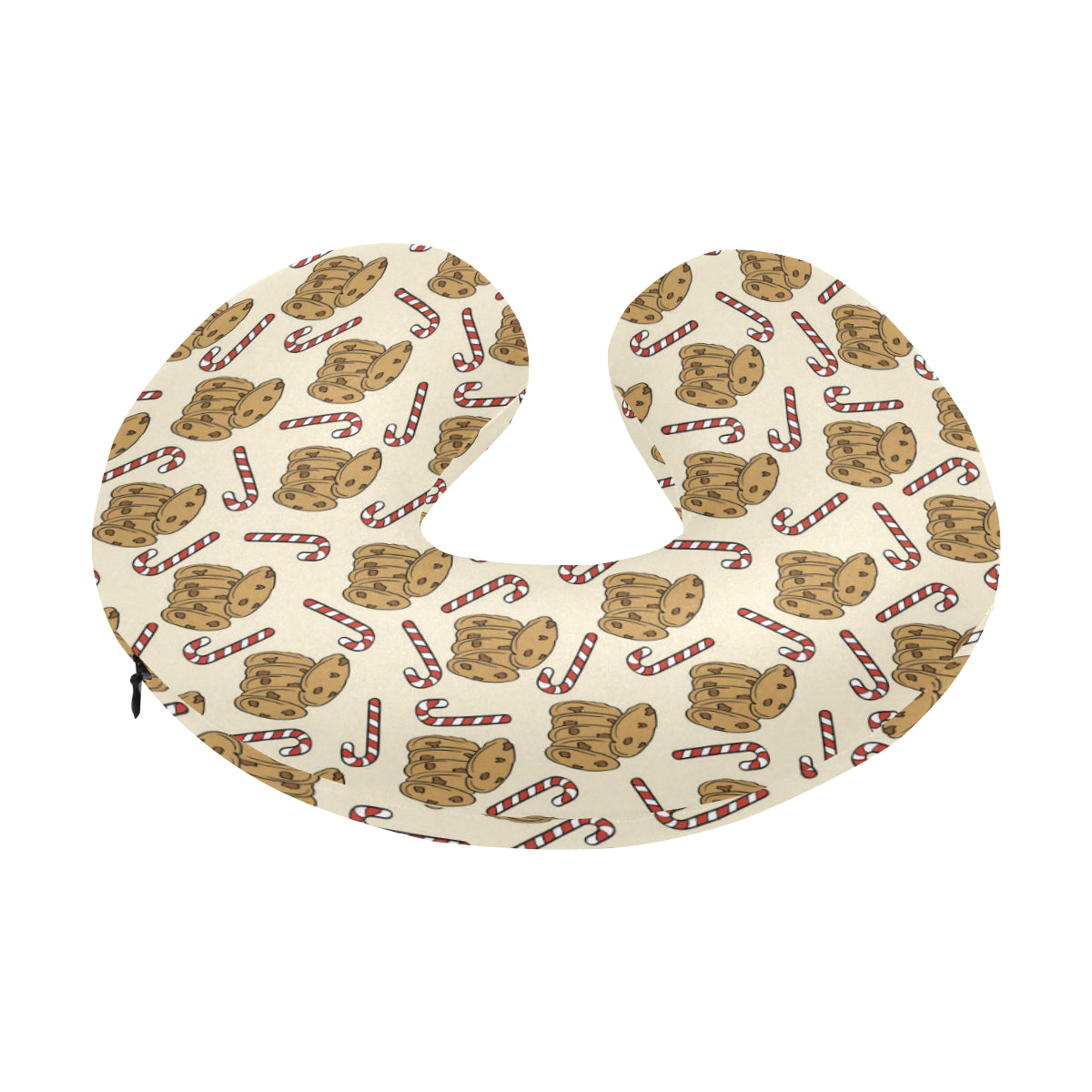 Cookie Pattern Print Design 04 U-Shaped Travel Neck Pillow