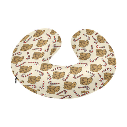 Cookie Pattern Print Design 04 U-Shaped Travel Neck Pillow