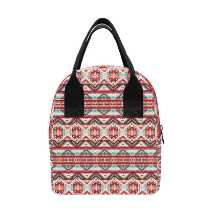 Aztec Western Style Print Pattern Insulated Lunch Bag