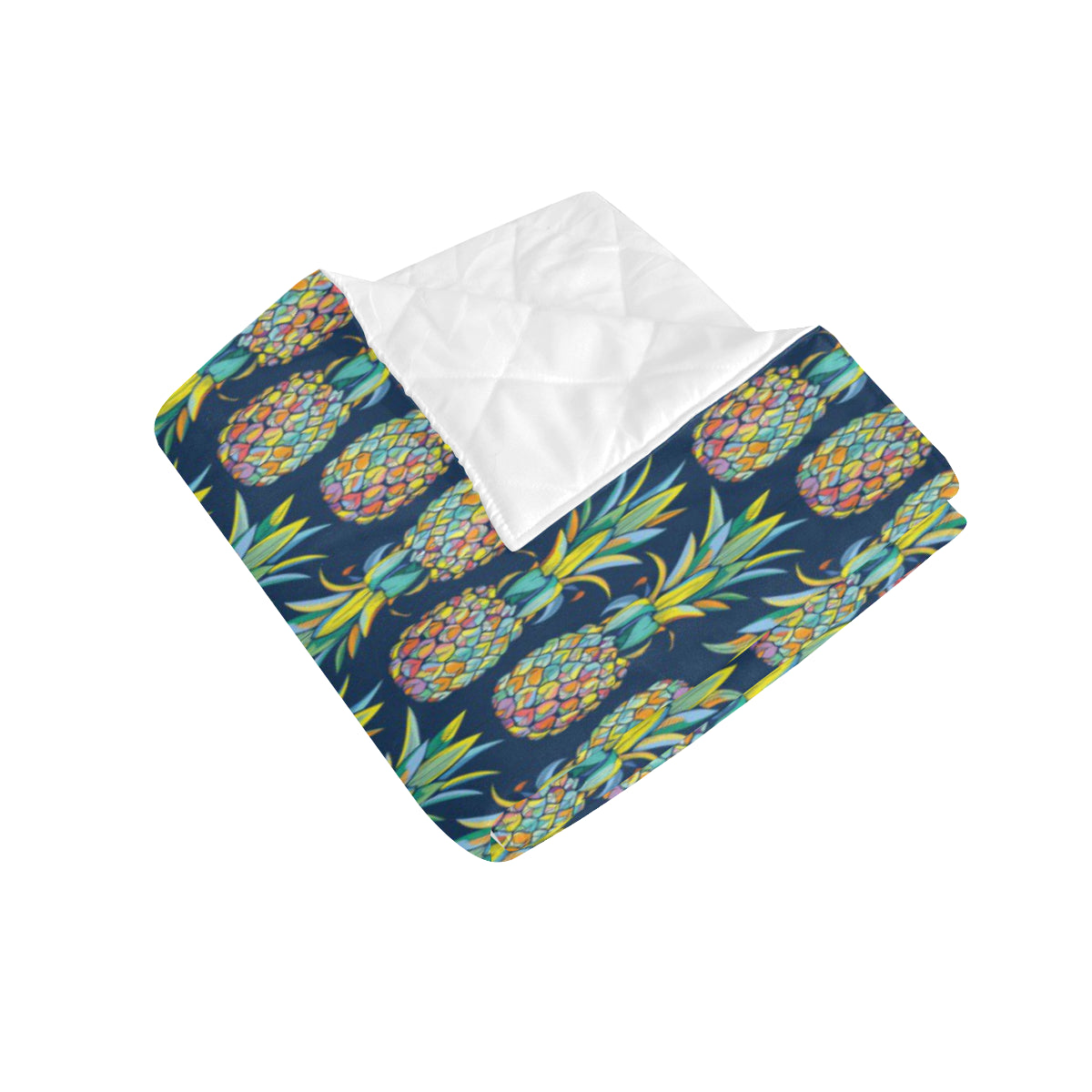 Pineapple Color Art Premium Quilt