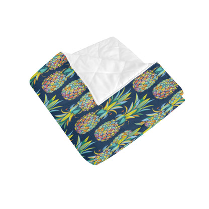 Pineapple Color Art Premium Quilt