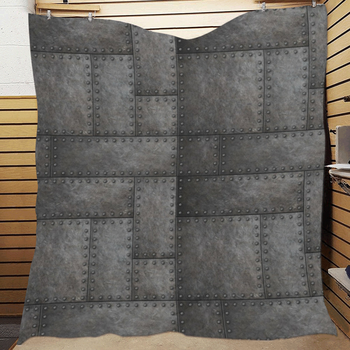 Armor Pattern Print Design 02 Premium Quilt