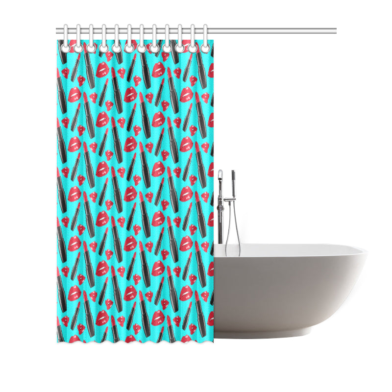 Lipstick Pattern Print Design LT02 Shower Curtain