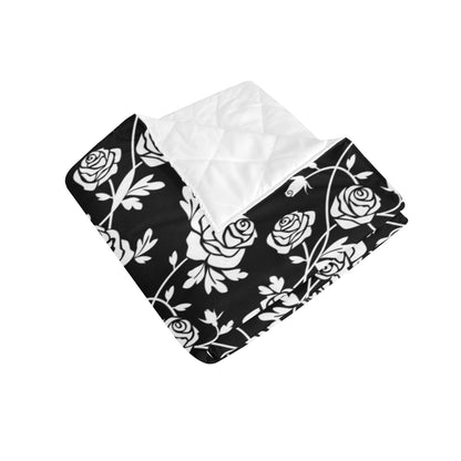 Rose Pattern Print Design RO013 Premium Quilt