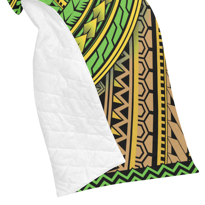 Polynesian Tribal Color Premium Quilt
