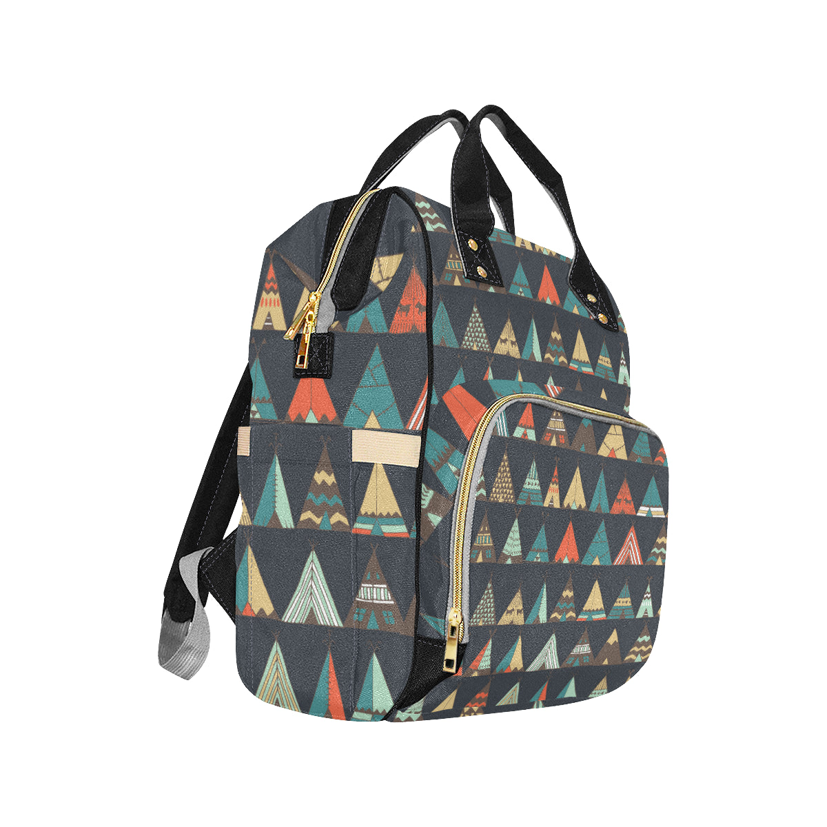 Tribal native american tent Aztec Diaper Bag Backpack