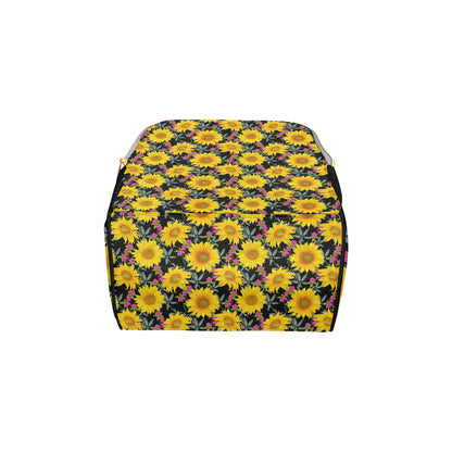 Sunflower Pattern Print Design SF014 Diaper Bag Backpack