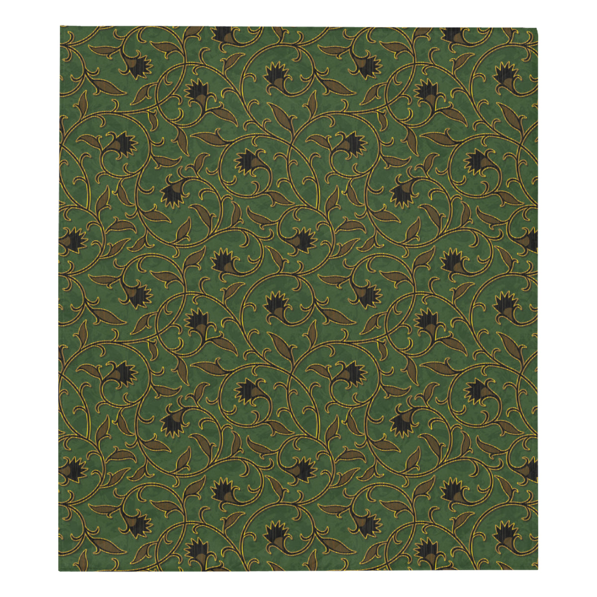 Brocade Pattern Print Design 02 Premium Quilt