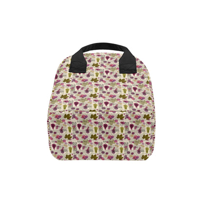 Wine Style Design Print Insulated Lunch Bag