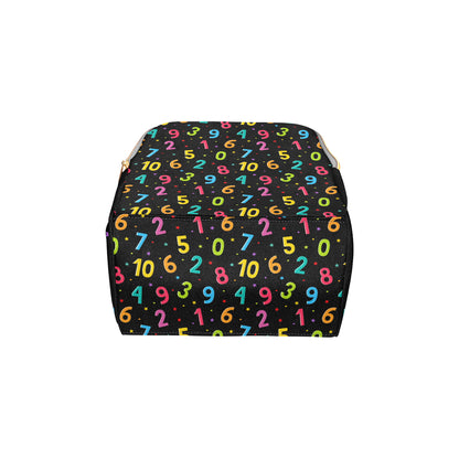 Number Pattern Print Design A04 Diaper Bag Backpack