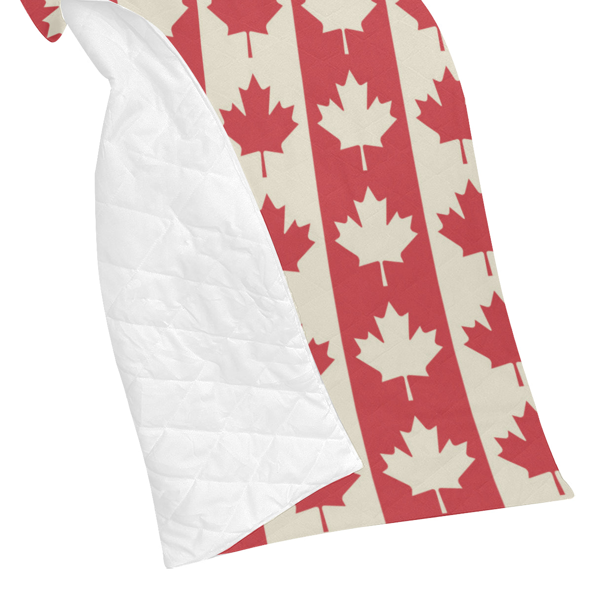 Maple Leaf Pattern Print Design 02 Premium Quilt