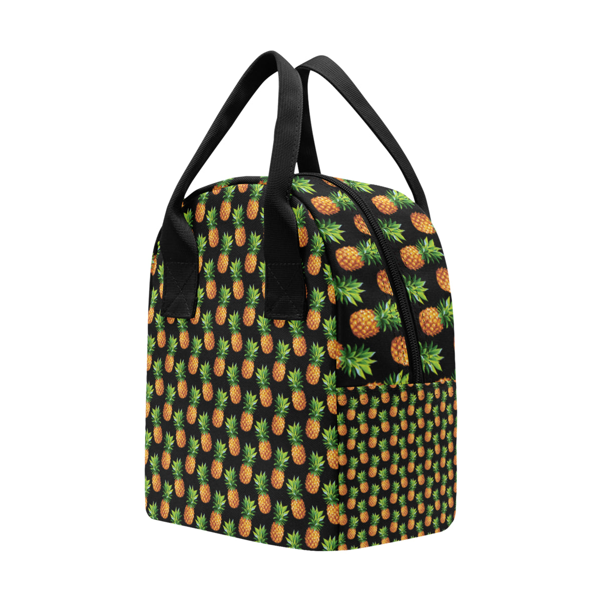 Pineapple Cute Print Design Pattern Insulated Lunch Bag