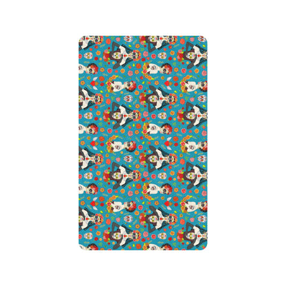 Day of the Dead Old School Girl Design Rubber Doormat