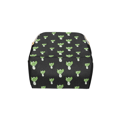 Kale Pattern Print Design 02 Diaper Bag Backpack