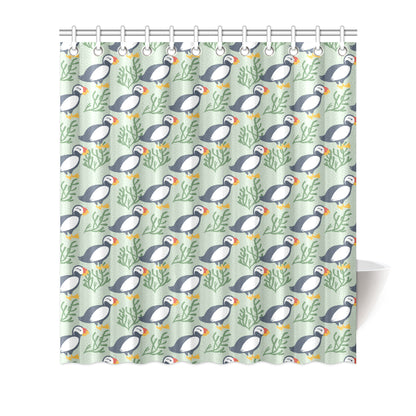 Puffin Pattern Print Design A04 Shower Curtain