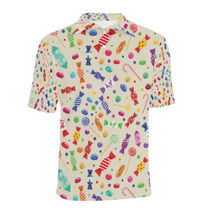 Candy Pattern Print Design 04 Men Polo Shirt