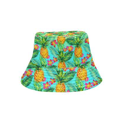 Pineapple Pattern Print Design PP010 Unisex Bucket Hat