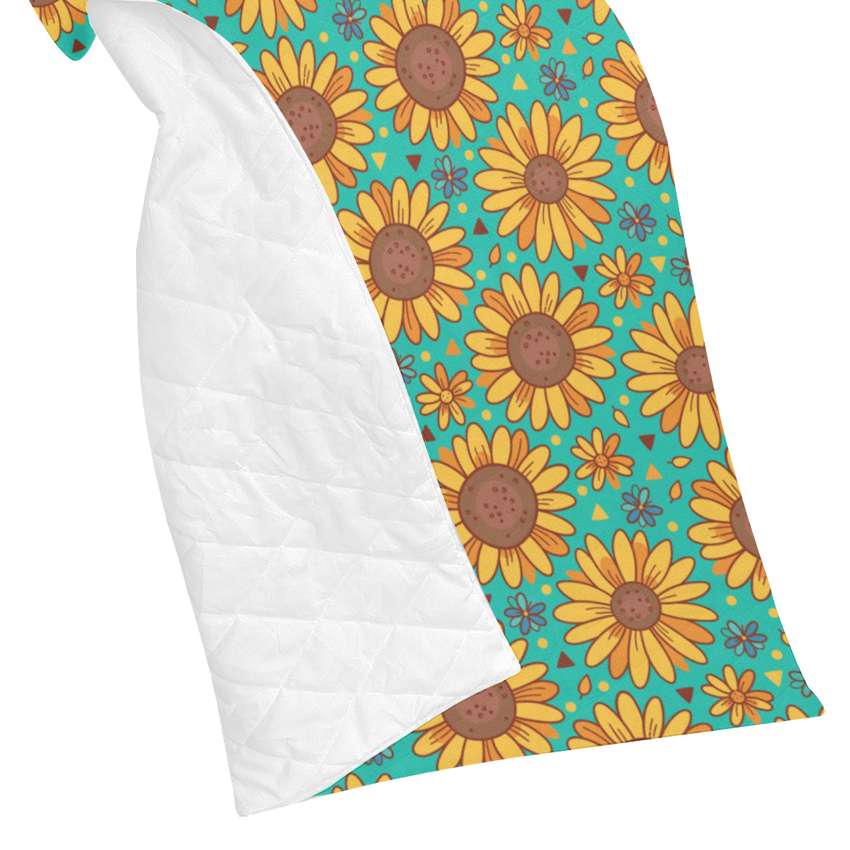 Sunflower Pattern Print Design SF013 Premium Quilt